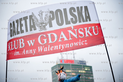 Gdansk. Dzien Gniewu. Manifestacja pod haslem 5 X NIE...