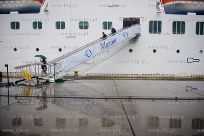 Port w Gdyni. Nabrzeze Stanow Zjednoczonych. Wizyta...