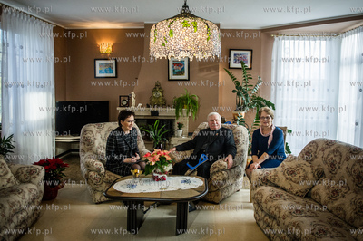 Gdansk. Premier RP Ewa Kopacz z wizyta w domu Lecha...