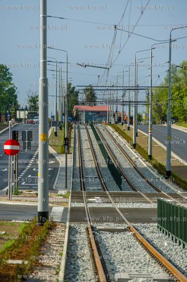 Gdansk. Ostatnie dni budowy linii tramwajowej na Morene....
