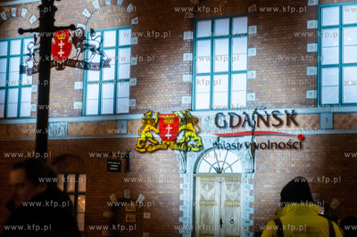 Gdańsk. Video Mapping na Ratuszu Staromiejskim - wideoprojkcja...