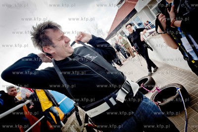 Marek Kaminski podczas Trojmiejskiego marszu Na Zdrowie....