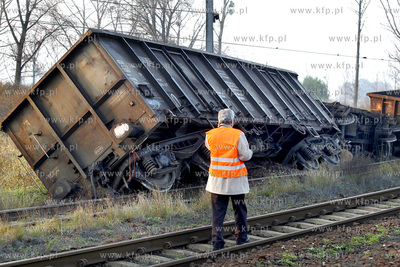 Szczecin / Dalaszewo. Wykolejenie się pociągu towarowego...