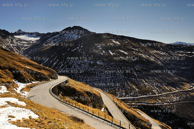 Szwajcaria, Belvedere, Berno. Jesienne Alpy w okolicy...