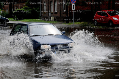 Dwukrotnie wielkie nwalnice nawiedzily Wejherowo. Ulewa...