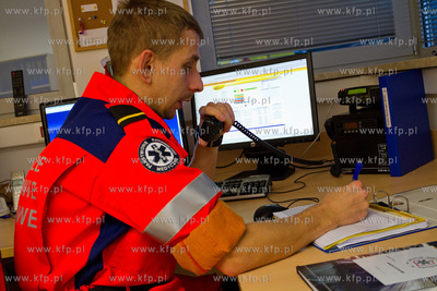 Na dyzurze w Lotniczym Pogotowiu Ratunkowym w Gdansku....
