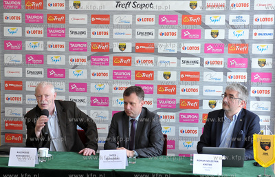 Sopot. Urzad Miasta Sopotu. Konferencja prasowa Trefl...