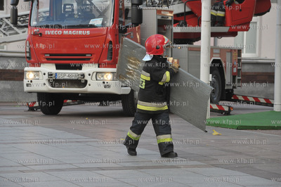 Sopot. Plac Przyjaciol Sopotu. Akcja sopockiej strazy...