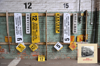 Zajezdnia tramwajowa na ulicy Abrahama w Gdansku Wrzeszczu....