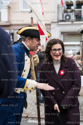 Parada Niepodległości w Gdańsku. Nz. Aleksandra...