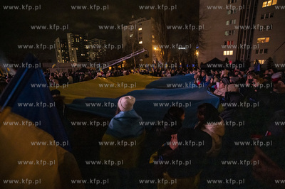 Gdańsk. Plac Solidarności. Europejski wiec solidarności...
