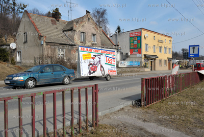 Ulica Kartuska w Gdansku przed skrzyzowaniem z ul....