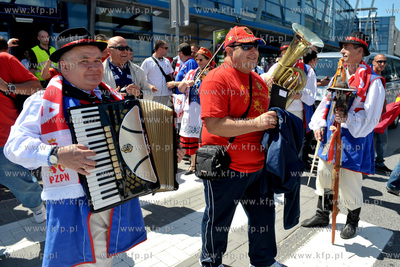 Gdansk. Port Lotniczy im. Lecha Walesy. Kapela kaszubska...