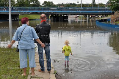 Gdańsk Wrzeszcz  po intensywnych opadach deszczu....
