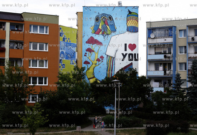 Gdansk Zaspa. Mural  Jacopo Ceccarelliego.
27.07.2010
fot....