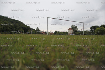 Gdansk. Boisko pilkarskie przy ul.Koscierskiej klubu...