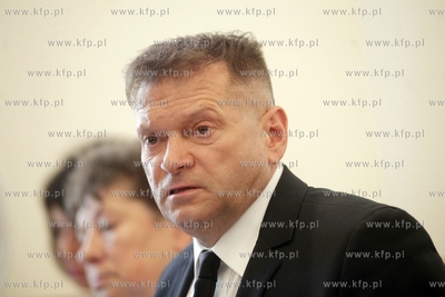 Gdansk. Hotel Scandic. Konferencja prasowa Krzysztofa...