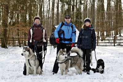 Sopot. Borodziej. Zawody dogtrekkingu - inauguracja...