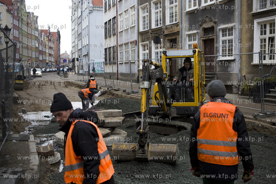 Wymiana nawierzchni ulicy Chlebnickiej w Gdańsku.
20.02.2017
fot....
