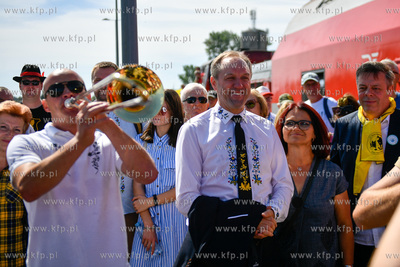 Kościerzyna. XXV Światowy Zjazd Kaszubów. Przyjazd...