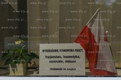 Gdańsk. Podwale Staromiejskie. W związku z epidemią...