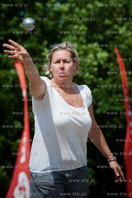 Gdansk. Bulodrom w Parku Reagana. Turniej petanque...