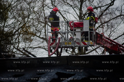 Gdansk. Oliwa. Dogaszanie i ogledziny dachu zabytkowego...