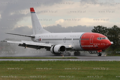 Gdansk , Rebiechowo NZ.Boeing 737-36N LInii Norwegian...