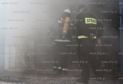 Gdansk. Rebiechowo. Cwiczenia - symulacja pozaru w...