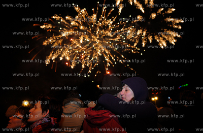 Gdynia. Skwer Kosciuszki. Mieszkancy Gdyni swietuja...