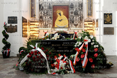 Bazylika Mariacka w Gdansku. Pogrzeb Macieja Plazynskiego...