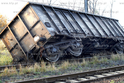Szczecin / Dalaszewo. Wykolejenie się pociągu towarowego...