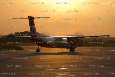 Gdansk, Rebiechowo. Nz. Dash DHC-8-402Q Air Berlin....