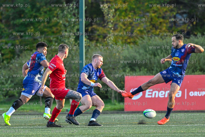 Sopot. Stadion Ogniwo Sopot. Ekstraliga rugby. Mecz...