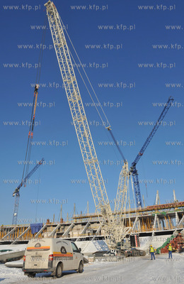 Budowa stadionu PGE Arena w Gdansku Letnicy.
22.01.2010
fot....