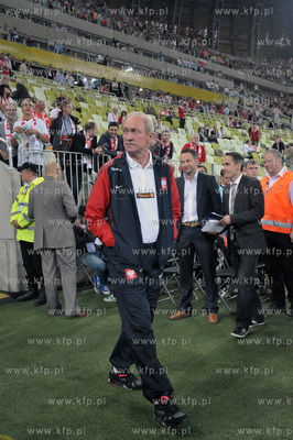 Gdansk. Stadion pilkarski PGE Arena. Mecz towarzyski...