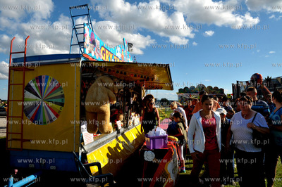 Dozynki w Luzienie na Kaszubach. Atrkacja imprezy bylo...