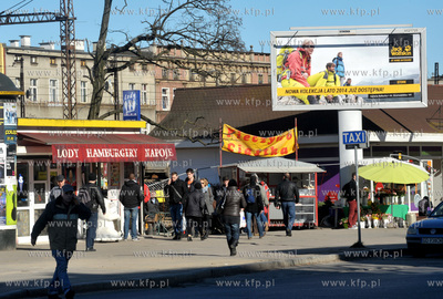 Gdansk Wrzeszcz. Okolice dworca PKP od strony ul. Romana...