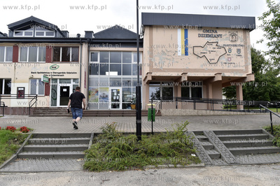 Dziemiany na Kaszubach. Siedziba Urzędu Gminy. 19.08.2017...