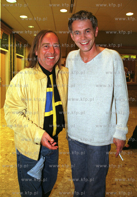 Sopot Festiwal. Romuald Lipko i Robert Janowski w hotelu...