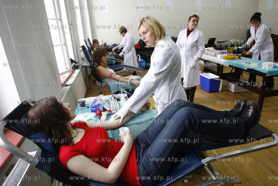 Gdansk. Zespol szkol hotelarsko gastronomicznych. Uczniowie...