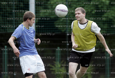 Sopot. Pilka nozna. Spotkanie towarzyskie druzyn Urzedu...