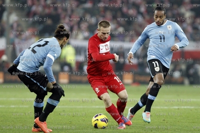 Gdansk.PGE Arena. Mecz towarzyski Polska - Urugwaj....