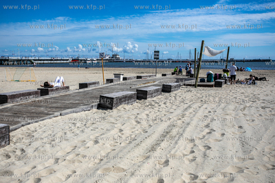 Wejscie na plażę nr 23  w Sopocie.
01.08.2022
fot....
