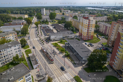Stogi z lotu ptaka. Okolice ul. Stryjewskiego. 07.08.2024...