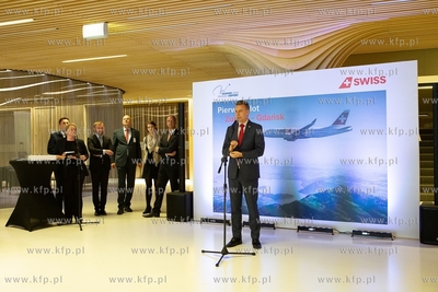 Gdańsk, Port Lotniczy im. Lecha Wałęsy. Konferencja...