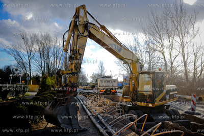 Sopotu. Remont instalacji wodociagowych na ulicy Bitwy...