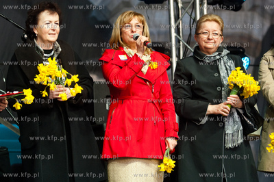 Gdansk. Scena przy Zielonej Bramie. Koncert Ani Rusowicz...