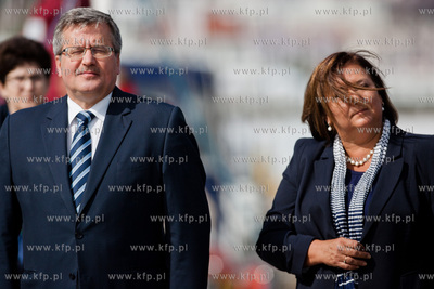 Sopot - molo. Przystan Jachtowa. Uroczystosc slubowania...