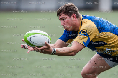 Gdynia. Stadion Narodowy Rugby. Mecz Ekstraligi Rugby....